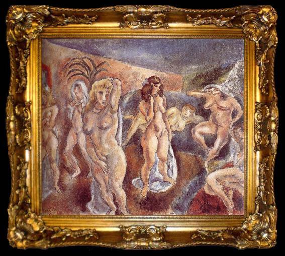 framed  Jules Pascin Nude, ta009-2
